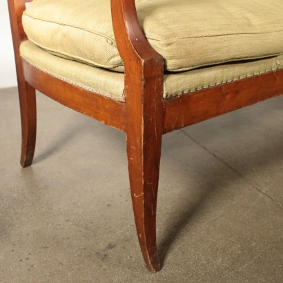 Elegant Sofa Cherry Wood Italy Early 1800s