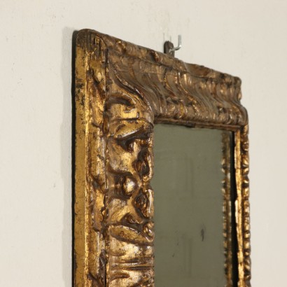 Frame with Mirror Manufactured in Italy 17th Century