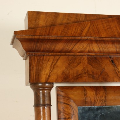 Chest of Drawers with Tilting Mirror Walnut Mid 1800s