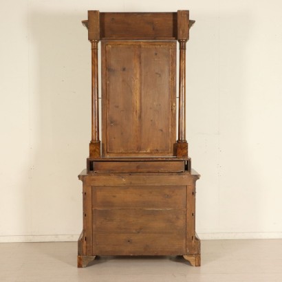 Chest of Drawers with Tilting Mirror Walnut Mid 1800s