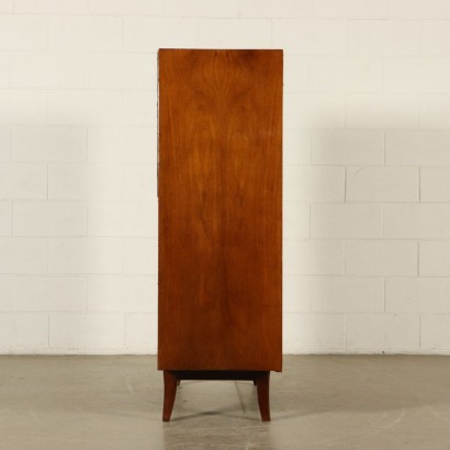 Bar Cabinet Walnut Veneer Vintage Italy 1950s