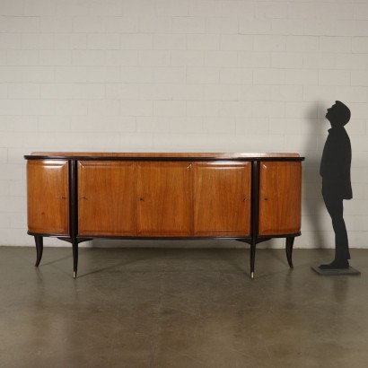 Buffet Designed for Dassi Brass Vintage Italy 1950s