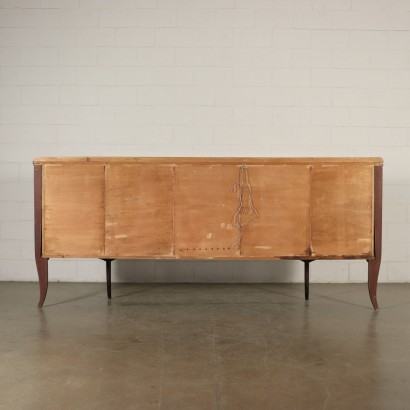 Buffet Designed for Dassi Brass Vintage Italy 1950s