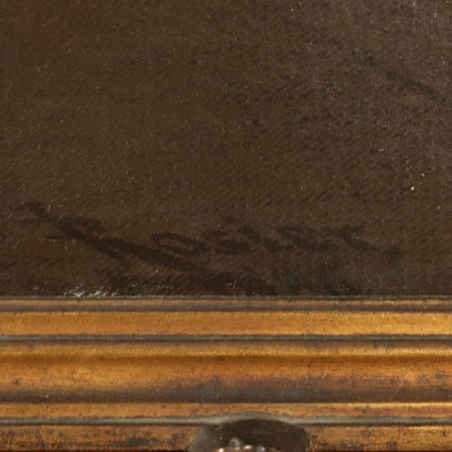Öl auf Leinwand Jean Guillaume Rosier 19. Jahrhundert.
