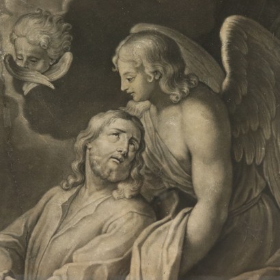 Paar Gravüren Figuren des Neuen Testaments 18. Jahrhundert