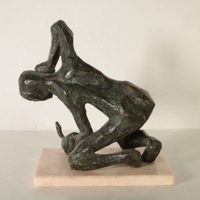Sculpture Bronze Marbre Signature "Lanfranchi" '900