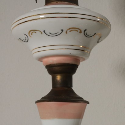 Paire de Lampes Verre Bronze Fabriqué en France Premier '900