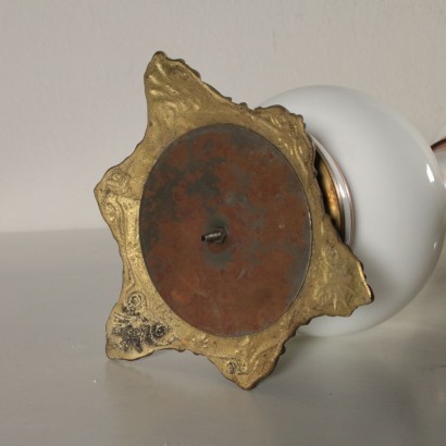 Paire de Lampes Verre Bronze Fabriqué en France Premier '900