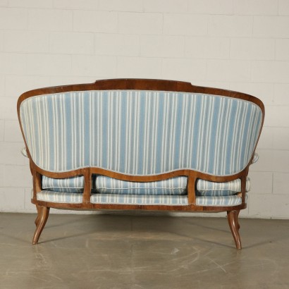 Louis Philippe Sofa Nussbaumholz Italien 19. Jahrhundert