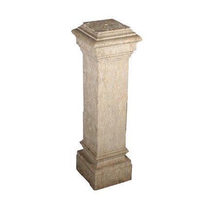 Marble Column Squared Base Italy 19th Century