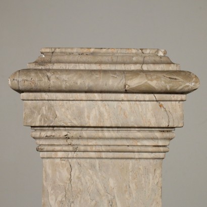 Marble Column Squared Base Italy 19th Century