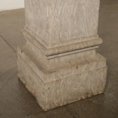 Marble Column Squared Base Italy 19th Century