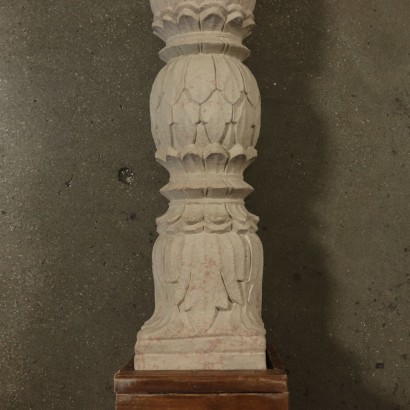 Pair of Columns with Stone Shelves Italy 20th Century