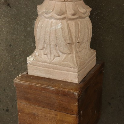 Pair of Columns with Stone Shelves Italy 20th Century