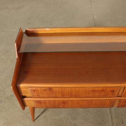 Chest of Drawers Mahogany Veneer Vintage Italy 1950s-1960s