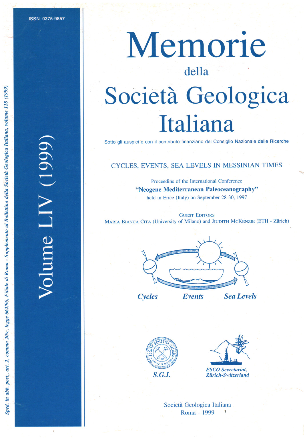 Memorie della Società Geologica Italiana. Vol. 54, s.a.