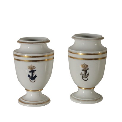 Pair of Vases Ceramic Second Half of 1800s