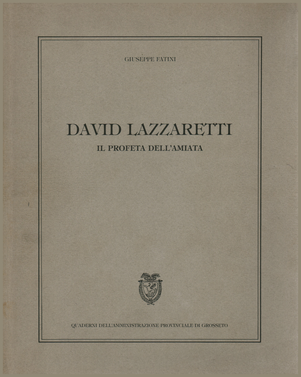 David Lazzaretti. The prophet of Amiata, s.a.