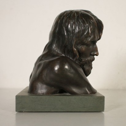 Sculpture Bronze Marbre Signature de l'Artiste Italie '900