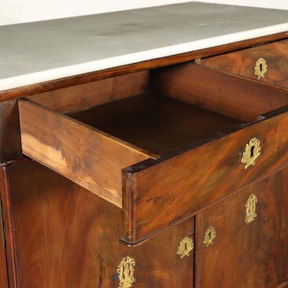 English Cabinet with Drawers Mahogany Late 1800s