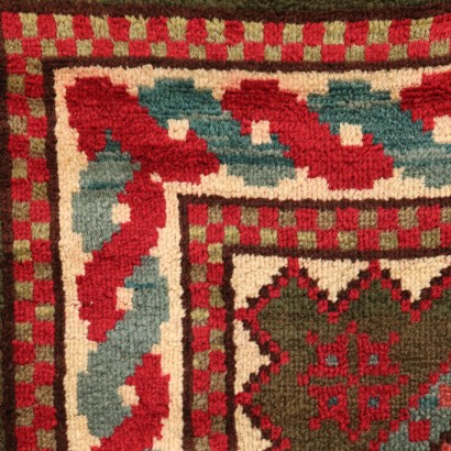 Handmade Ushak Carpet Wool Turkey 1950s-1960s