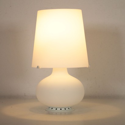 Lampe de Table Max Ingrand Verre opalin FontanArte Italie Années 50