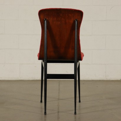 Fünf Stühle Kunstleder Vintage Italien 50er-60er Jahre