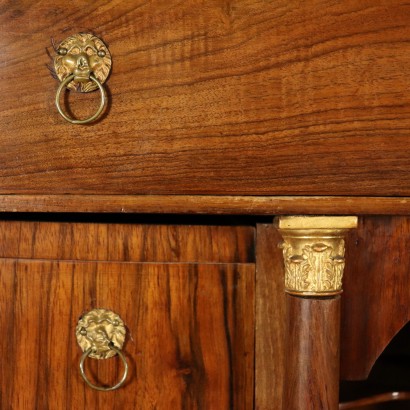 Empire Secretaire Walnut Italy Early 19th century