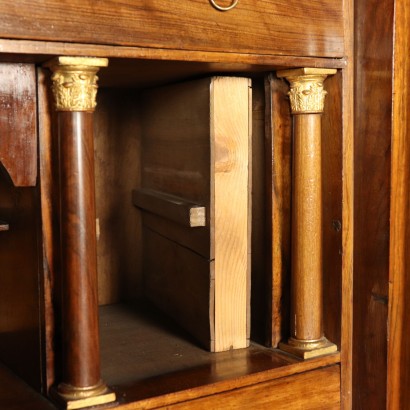 Empire Secretaire Walnut Italy Early 19th century