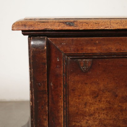 Storage Bench Walnut Boards Italy Late 1700s