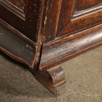 Storage Bench Walnut Boards Italy Late 1700s