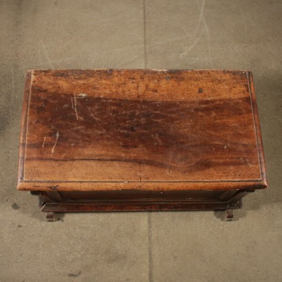 Storage Bench Walnut Boards Italy Late 1700s