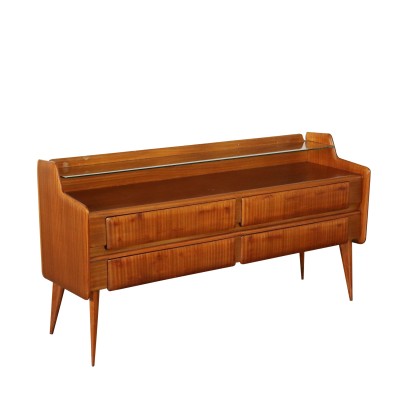 Chest of Drawers Mahogany Veneer Vintage Italy 1950s-1960s