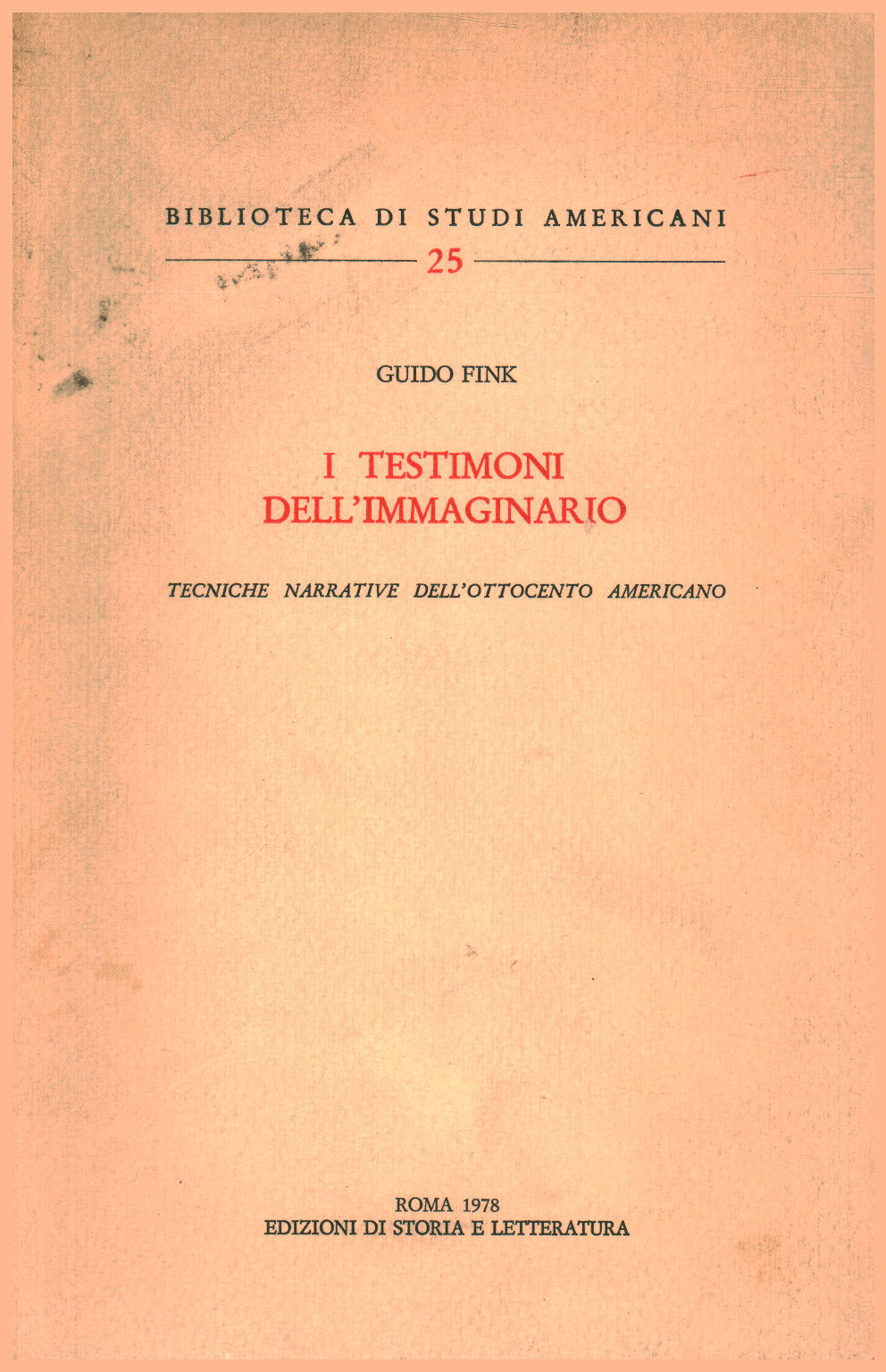 I testimoni dell immaginario, s.a.