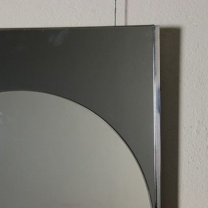 Mirror Metal Outlines Vintage Italy 1960s