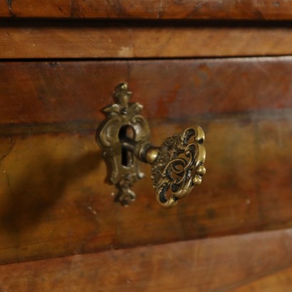 Revival Serpentine Desk Walnut 20th Century