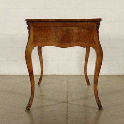 Revival Serpentine Desk Walnut 20th Century