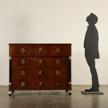 Empire Chest of Drawers Mahogany France 19th Century