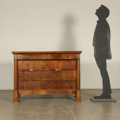 Empire Chest of Drawers Walnut France 19th Century