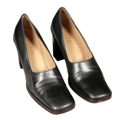 Vintage Gucci Pumps Leather Florence Italy 1970s