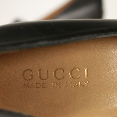 Chaussures Gucci Vintage Cuir Italie Années 1970