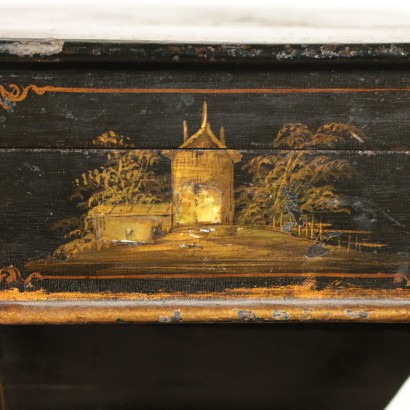 Chinoiserie Work Table with Inlays France First Half of 1900s