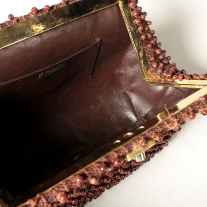 Vintage bag in brown from Roberta di Camerino-particular