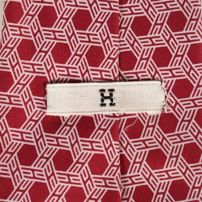 Tie Vintage red and white Hermès-particular