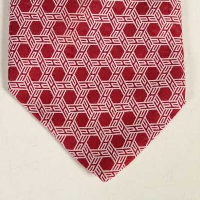 Tie Vintage red and white Hermès-particular