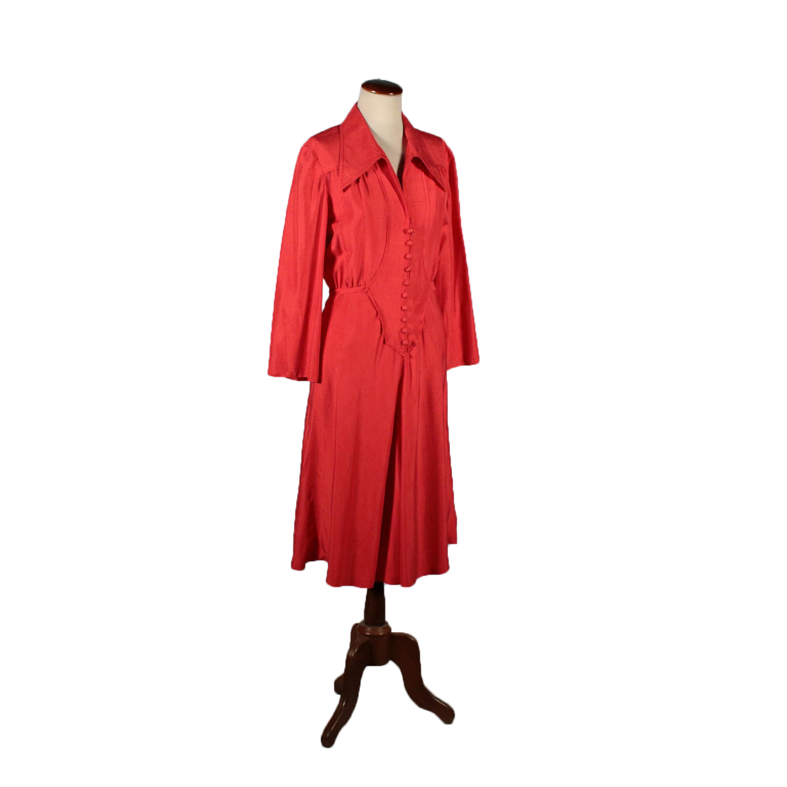 Abito Rosso Anni 70 Vintage - Vintage - Abbigliamento - dimanoinmano.it