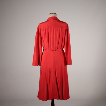 robe rouge des ann&#233;es 70