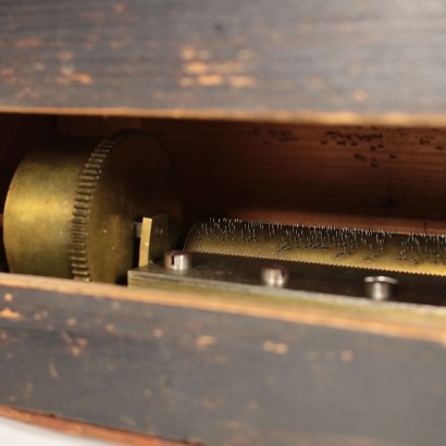 Antique Portico Clock Rosewood Slabs 19th Century