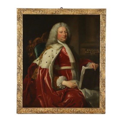 Portrait de John Carteret Huile sur Toile 1744