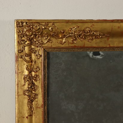 Großer Vergoldeter Spiegel Italien 19. Jahrhundert
